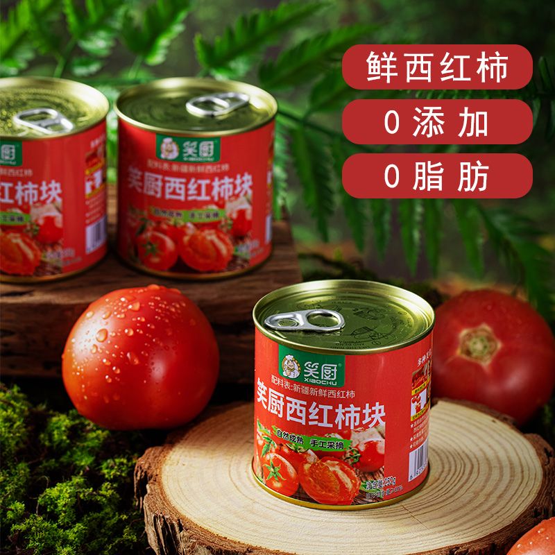 s【笑厨】西红柿块 番茄丁 252g罐装 多规格可选