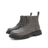 西遇短马丁靴男冬季新款厚底增高灰色ins英伦风工装短靴子22025654 商品缩略图4