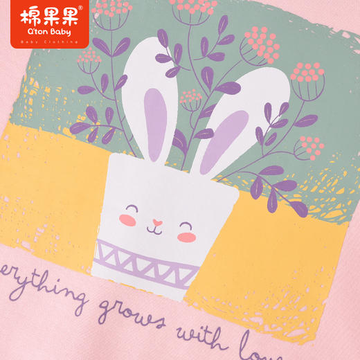 商场同款棉果果冬季女童保暖舒适柔软亲肤甜美加绒圆领套头卫衣M422180422611 商品图4