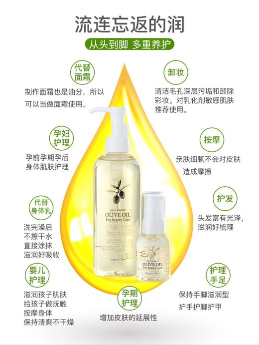 奥丽肤100莼兲然橄榄油，以油养肤 全身护理 一瓶搞定｜ 清爽不油腻   “植物油皇后 液体黄金”美誉 商品图11