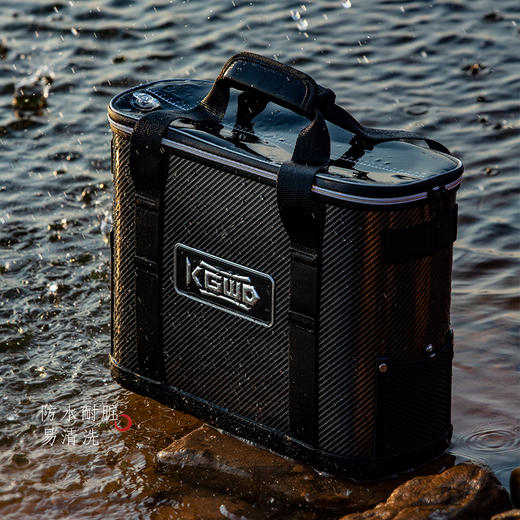 空钩悟道多功能鱼护桶 轻量便携充氧活鱼桶一体成型加固钓鱼水桶 商品图0