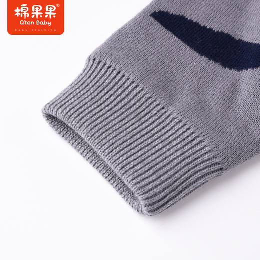 商场同款棉果果冬季男童拼色外套全棉柔软拉链棉线开衫M412161222716 商品图2