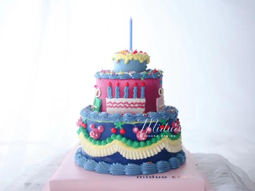 女孩款 复古配色裱花 派对主题 开心派对 闺蜜聚会 商品图0