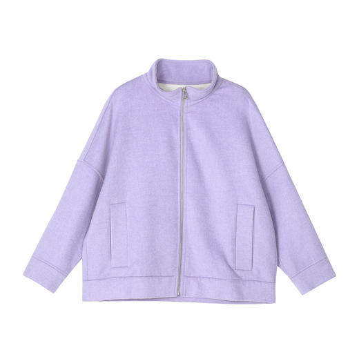 谜底2022秋季新款复古羊毛呢大衣牙刷绣宽松绣花外套女223MD1143 商品图4