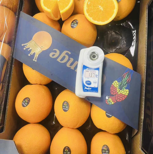 进口皇冠橙，个头超大，晚期脐橙，嫩甜多汁性价比超高的橙子，单果400g左右15只/箱 商品图2