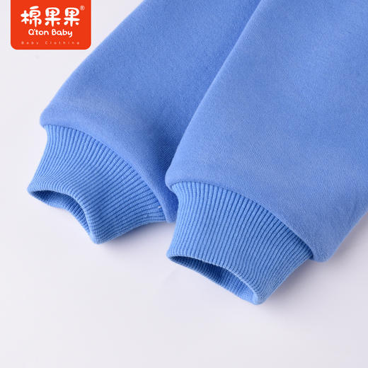 商场同款棉果果冬季男童浮雕小熊时尚保暖加绒圆领套头卫衣M412180222710 商品图5