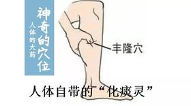  腿上有个化痰穴，艾灸后，拔除痰根，和痰说再见 