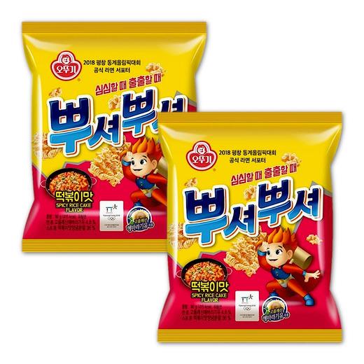 【捆绑】不倒翁 干脆面 炒年糕味90g*2 商品图0