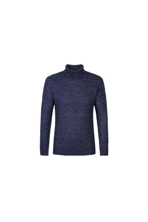 【B120208】藏青锦纶混纺毛衣 FNKNW113NA 商品图0