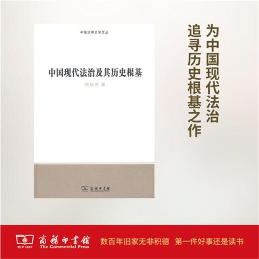 中国现代法治及其历史根基(中国法律史学文丛) 段秋关 商务印书馆 商品图0
