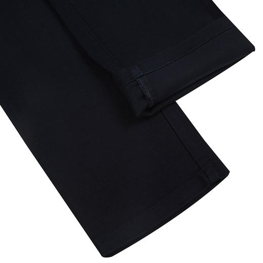 callisto藏青粘纤混纺休闲裤 FOCPW041NA 商品图4