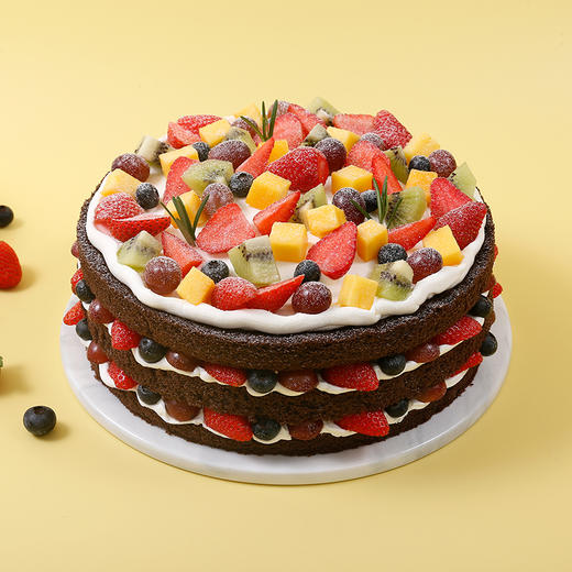 【鲜果缤纷】多样鲜果融合巧克力蛋糕胚，在浪漫的季节，邂逅缤纷的鲜果（yq赣州幸福西饼蛋糕） 商品图4