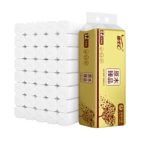 【限量一万件！抢完即止】母婴亲肤卷纸12卷装，原生木浆金装纸，加厚柔韧细腻，多层立体吸水，妈妈宝宝适用，柔软餐巾纸家用纸卫生纸擦手纸。ry