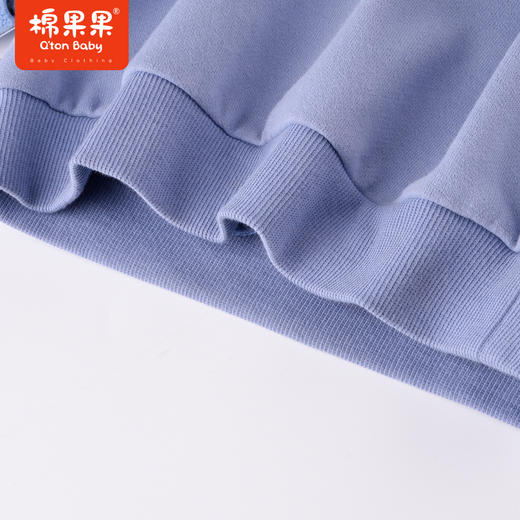 商场同款棉果果冬季男童小清新保暖加绒圆领套头卫衣M412180222709 商品图8