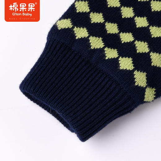 商场同款棉果果冬季男童时尚显白提花圆领套头棉线衫M412160222718 商品图4