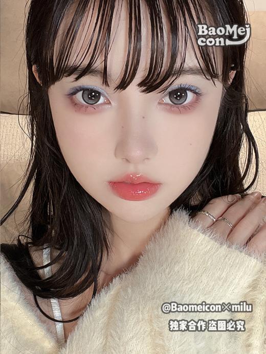 BAOMEICON·年抛  黑糖奶油 14.5  <milu同款>高光黑灰宝藏款！ 韩产含硅<一副两片> 商品图1