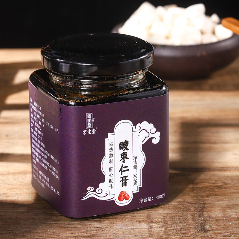 【安心好睡眠】酸枣仁膏 膏质粘稠 清香酸甜 色泽晶莹 滴水成珠 300g/支