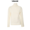 VIMAGE纬漫纪冬季新款100%山羊绒高领套头纯色修身针织衫V1801416 商品缩略图2