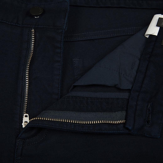 callisto藏青粘纤混纺休闲裤 FOCPW041NA 商品图3