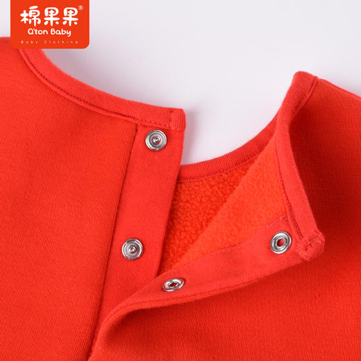 商场同款棉果果冬季女童花边蕾丝刺绣加绒针织网纱连衣裙上身效果好！M422700422643 商品图5