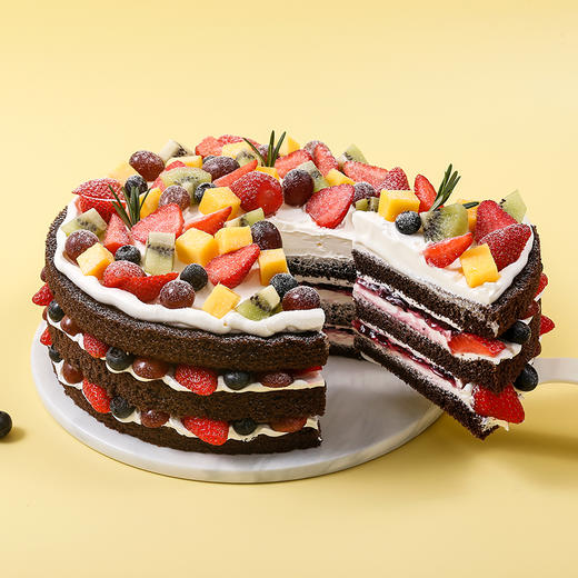 【鲜果缤纷】多样鲜果融合巧克力蛋糕胚，在浪漫的季节，邂逅缤纷的鲜果（yq赣州幸福西饼蛋糕） 商品图2