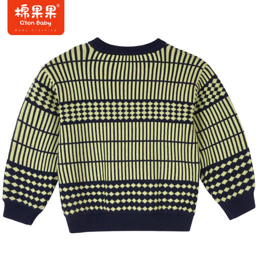 商场同款棉果果冬季男童时尚显白提花圆领套头棉线衫M412160222718 商品图5