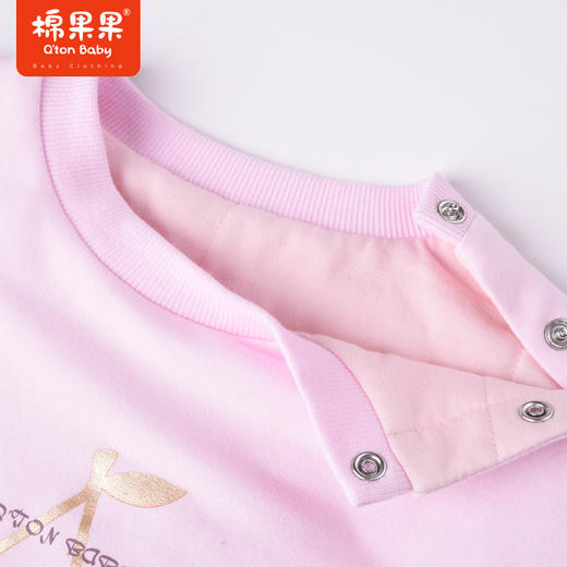 商场同款棉果果冬季女童甜美可爱保暖夹棉圆领百搭套头卫衣M422180822637 商品图2