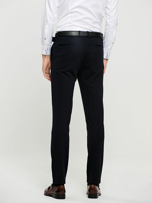 callisto藏青粘纤混纺休闲裤 FOCPW090NA 商品图1