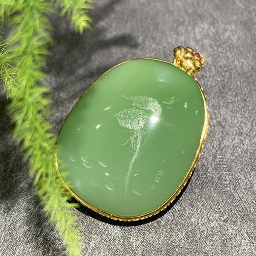 【御珠宫坊】金镶碧玉花牌 商品图5