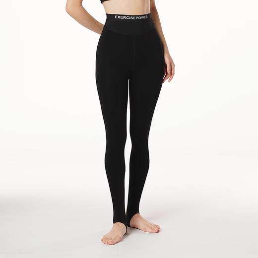 都市丽人基础系列舒暖负5度至5度中踩脚裤粘纤中一体裤打底裤LG24A4 商品图0