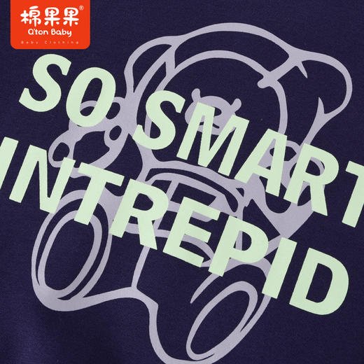 商场同款棉果果冬季男童显白百搭耐脏保暖加绒圆领套头卫衣M412180422711 商品图6