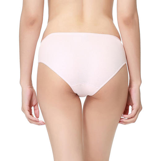 【超值纯棉3条装中腰】SCHIESSER德国舒雅女士素色棉质中腰三角内裤（3件装）30/5565S 商品图1