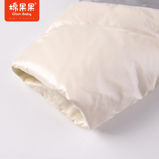 商场同款棉果果冬季保暖压风一件过冬男童拼色长款羽绒服大朵绒M412102922702 商品图4