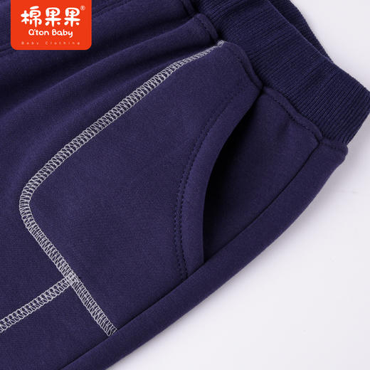 商场同款棉果果冬季男童休闲运动加绒针织长裤百搭M412200422726 商品图3