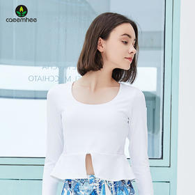 卡益裸感长袖上衣KN03106女士瑜伽服健身服