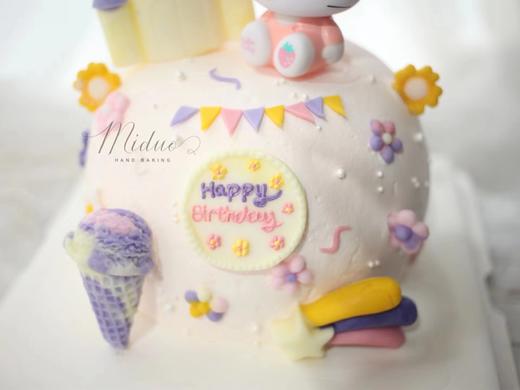 女孩款 Kitty城堡 少女心 彩虹 球形蛋糕 商品图1