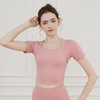 【拼团福利】F202081（云感面料）梵蒂欧新款瑜伽短袖（含胸垫）3日内发货 商品缩略图2