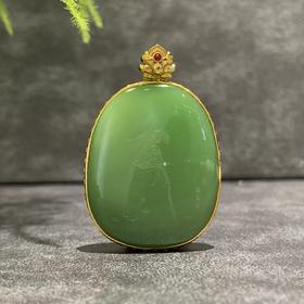【御珠宫坊】金镶碧玉花牌