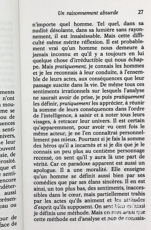 【中商原版】【法文版】加缪：西西弗的神话 法文原版 Le mythe de Sisyphe Albert Camus 散文 随笔集 商品图7