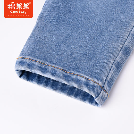 商场同款棉果果冬季男童加厚保暖百搭时尚加绒牛仔长裤M412200422725 商品图4