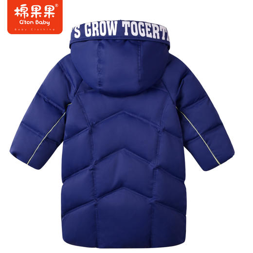 商场同款棉果果冬季冬季男童保暖连帽出门抗冻神器超长款羽绒服M412102922705 商品图6