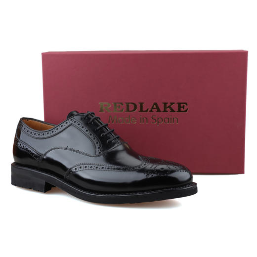 限时特价——西班牙原产男士翼型雕花布洛克牛津正装鞋莫扎特 MOZART-黑色(超轻舒适款) 商品图10