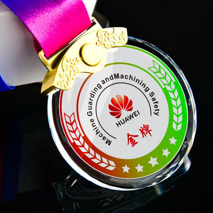 水晶奖牌定制定做儿童挂牌冠亚季篮球足球马拉松跑步比赛荣誉奖章 商品图2