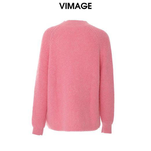 下架-VIMAGE纬漫纪冬季新款显瘦舒适套头针织衫V1801408 商品图1