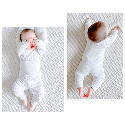 裁缝学苑TQ62婴儿内衣秋衣秋裤纸样套装宝宝衣服分体高腰护肚样板 商品图2