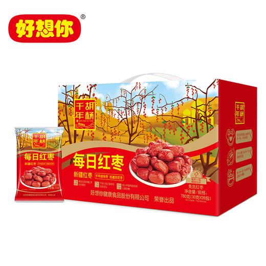 【节日礼盒】好想你 每日红枣（新疆红枣）780g 商品图1