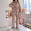 加绒加厚珊瑚绒睡衣女秋冬2023新款冬季可外穿睡裤家居服套装myy02 商品缩略图3