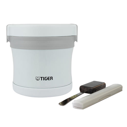 【6F】Tiger虎牌保温便当盒日式分格双层304不锈钢饭盒1人便携LXB-A10C 商品图4