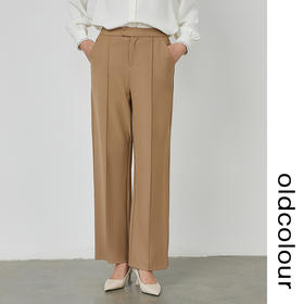oldcolour宽松显瘦阔腿西装裤2022秋季新款垂感职业休闲长裤通勤