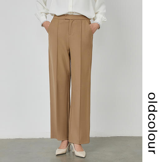 oldcolour宽松显瘦阔腿西装裤2022秋季新款垂感职业休闲长裤通勤 商品图0